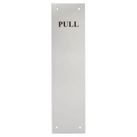 Aluminium Finger Plate - Pull - 300 x 75 x 1.5mm - Satin Anodised