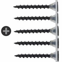Coarse Thread Collated Drywall Screws - 4.2 x 65mm - Black Phosphate - Pack of 1000