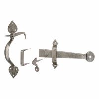 Pewter Gothic Thumb Latch Set