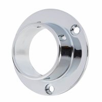 38mm Solid Brass End Socket - Polished Chrome
