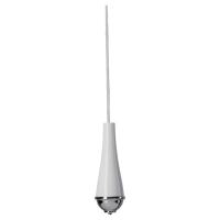 Classic Bathroom Light Pull - 75mm Length - Chrome/White Metal