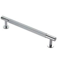 12.5mm Lines T-Bar Cabinet Pull Handle - 160mm Centres - Polished Chrome