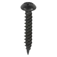 Blackjax Pozi Round Head Wood Screws - 8 x 1" - Exterior Black Organic - Pack of 200