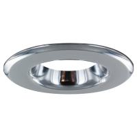 LED Lux Fire Fixed Fire Rated Downlight Bezel - Polished Chrome