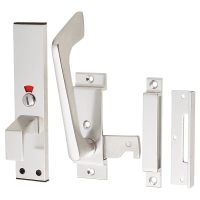 Disabled Toilet Handle Facility Cubicle Indicator Bolt - 178 x 38mm - Polished Anodised Aluminium