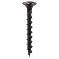 Coarse Thread Bugle Head Drywall Screws - 4.2 x 75mm - Dark Grey Phosphate - Pack of 500
