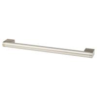 14mm D-Bar Cabinet Pull Handle - 209mm Centres - Brushed Nickel