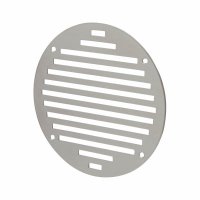Circular Slotted Vent - 152 x 152mm - 6212mm² Free Air Flow - Polished Stainless Steel