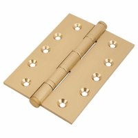 Performance Ball Bearing Butt Door Hinge - 127 x 89 x 4mm - Satin Brass - Pair