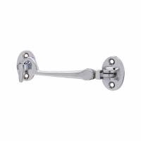 Cabin Hook & Eye - 100mm Length - Polished Chrome