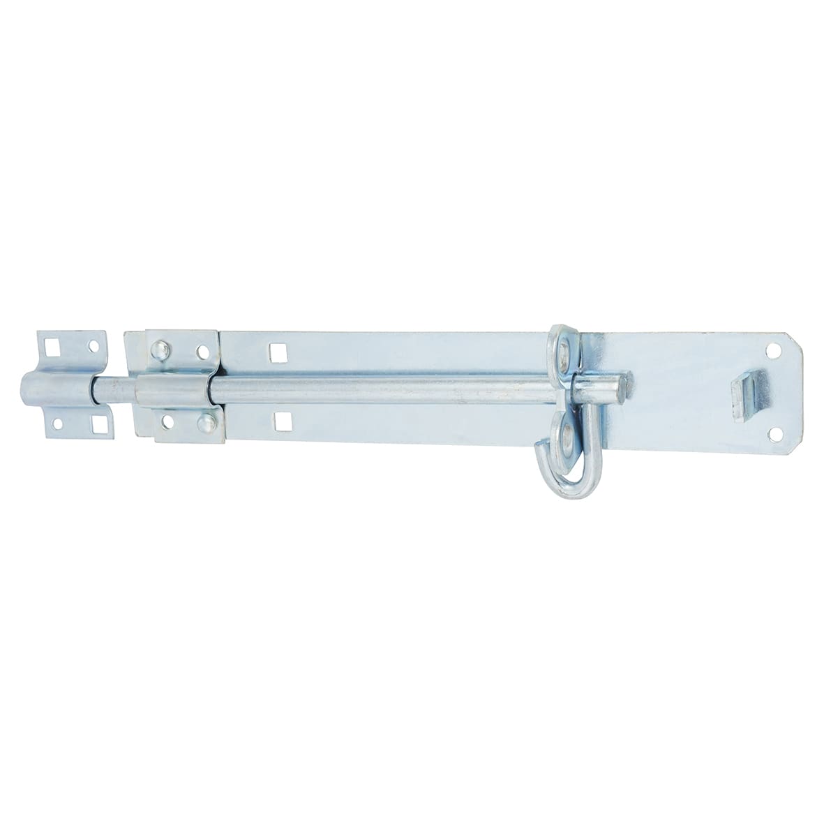 Brenton Pattern Gate Padlock Bolt - 200mm Length - Zinc Plated