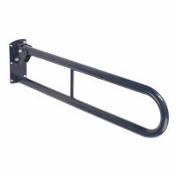 Hinged Support Grab Rail - 800 x 200mm - Stainless Steel - Blue Powder Coated