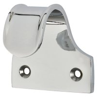 Budget Sash Window Finger Lift - 52 x 35mm - Polished Chrome