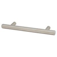 10mm T-Bar Cabinet Pull Handle - 192mm Centres - Satin Stainless Steel