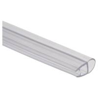 Clear PVC Shower Seal - Bubble Seal - Suits 4-6mm Glass