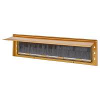 Brush Seal Interior Letter Tidy Flap - 293 x 77mm - Gold