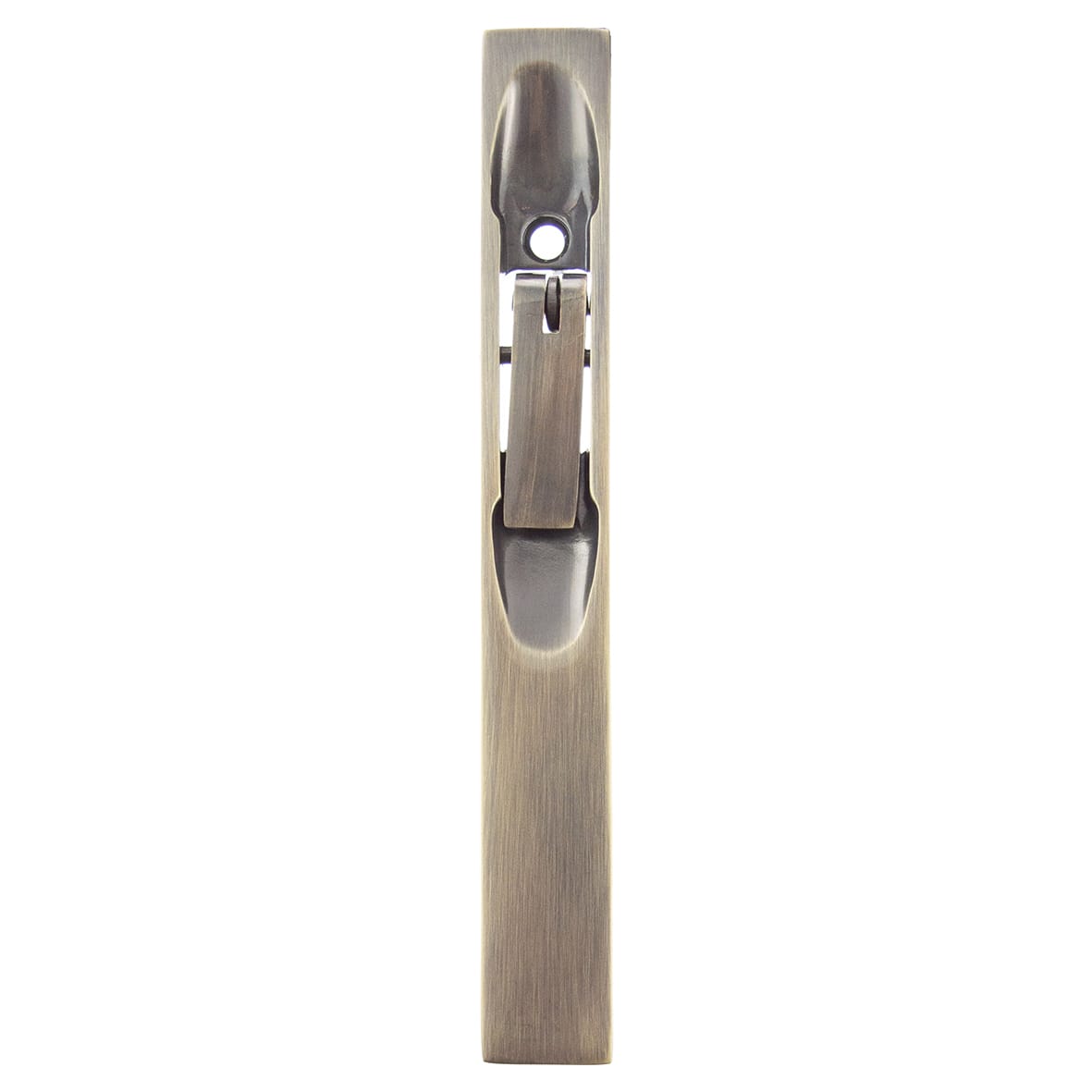 Lever Action Flush Bolt - 150 x 19mm - Antique Brass