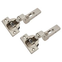 CLIP Top Thick Door Soft Close Cabinet Hinge - 95° - Inset - Zinc Plated - Pair