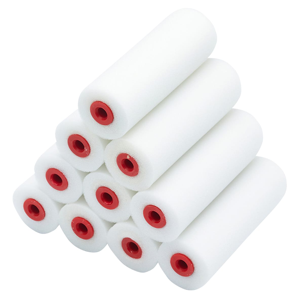 High Density Foam Mini Paint Rollers - 102mm/ 4" Width - Pack of 10