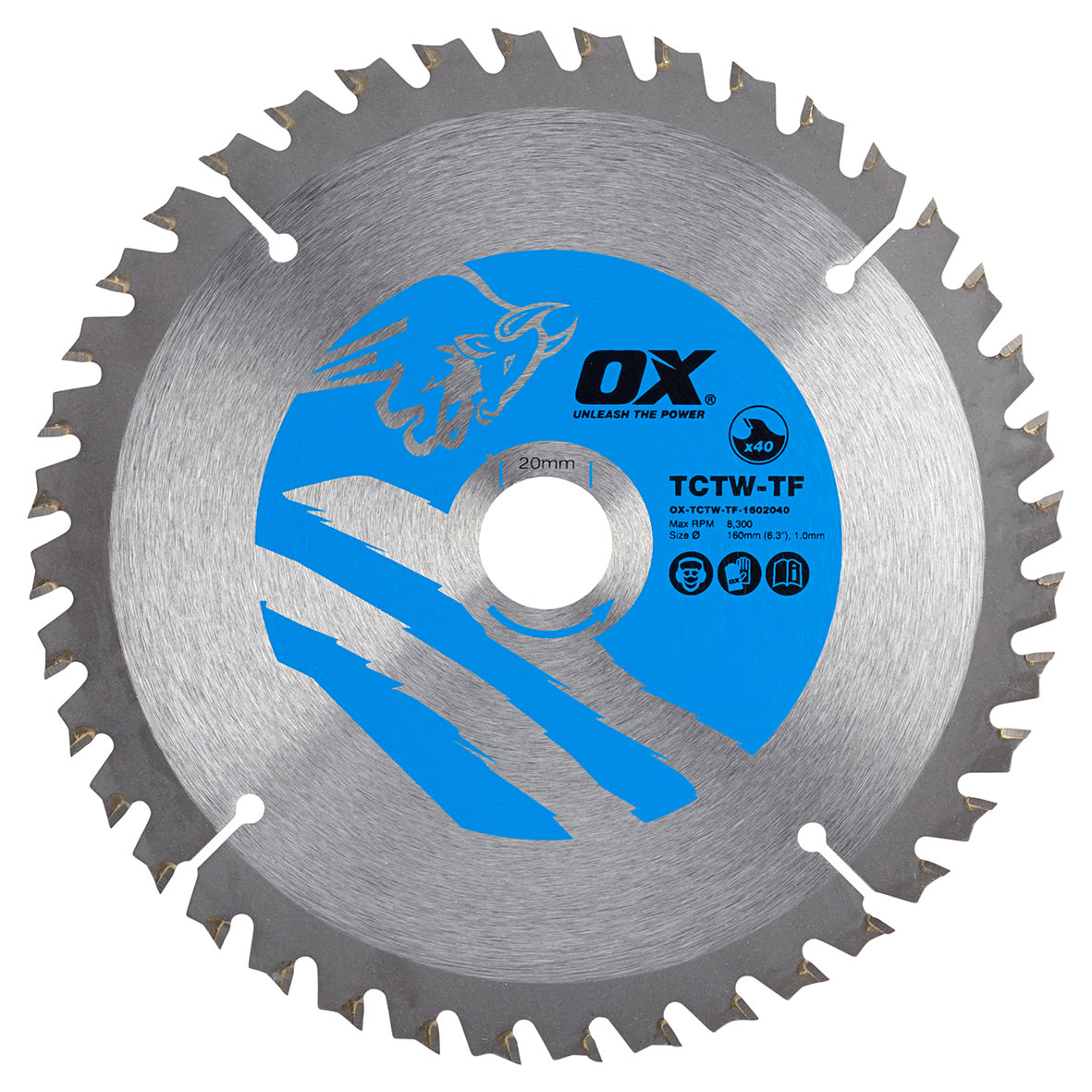 TCT Circular Saw Blade - 160 x 20mm - 40T - Wood - Thin Kerf