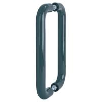 Anthracite Grey Nylon D-Bar Door Pull Handles - Back to Back - 300mm c/c