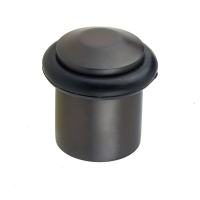 Chamfered Floor Door Stop - 40 x 38mm - Dark Bronze