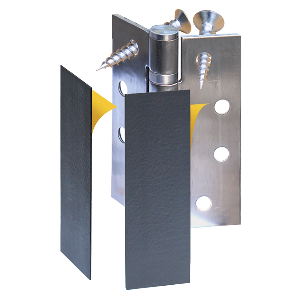 Exifire Intumescent Hinge Pads for & - Square - 100mm x 31mm - Pack of 6