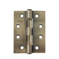 Twin Ball Bearing Grade 11 Butt Fire Door Hinge - 102 x 75 x 2.5mm - Antique Brass - Pair