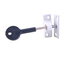 8K118 Budget Wooden Window Lock - White - Pack of 4 with 1 Key
