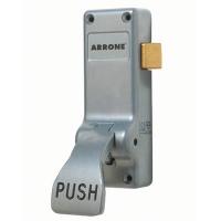 Single Door Push Pad Latch - Timber Door - Silver