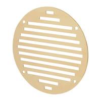 Circular Slotted Vent - 152 x 152mm - 6212mm² Free Air Flow - Polished Brass