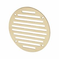 Circular Slotted Vent - 127mm - 4145mm² Free Air Flow - Polished Brass