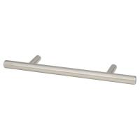 10mm T-Bar Cabinet Pull Handle - 96mm Centres - Satin Stainless Steel
