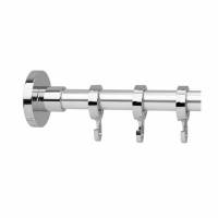 Luxury Shower Rail - Round - 2500mm Length - Polished Chrome