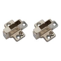 CLIP Cruciform Cabinet Mounting Plate - 18mm Spacing - Zinc Diecast - Pair