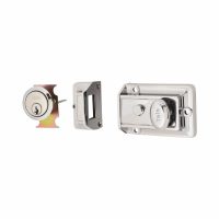 77 Traditional Nightlatch - 60mm Backset - Polished Chrome Case/Cylinder