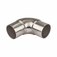 90° Curved Elbow - 304 Brushed Satin Stainless Steel