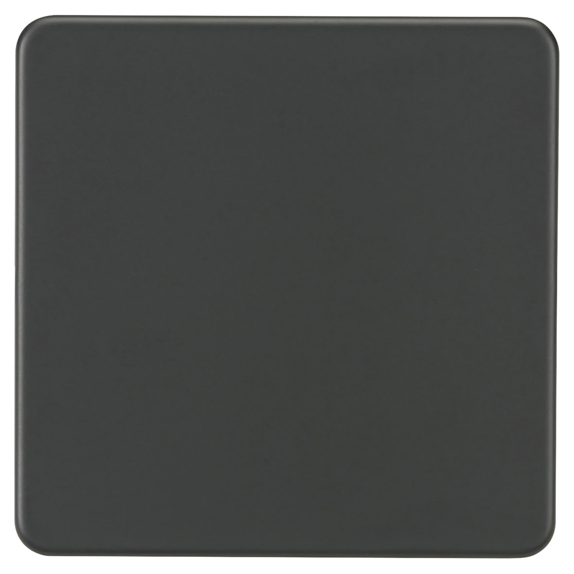 1 Gang Blank Plate - Anthracite Grey