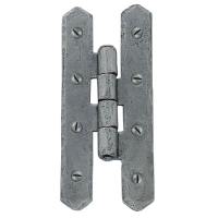 H Door Hinge - 102 x 41mm - Pewter - Pair