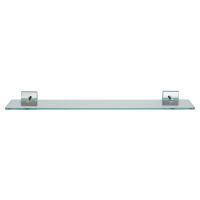 Chester Glass Shelf - 590 x 132.5mm - Polished Chrome