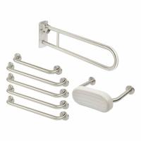 Rail Only Low Level Doc M Pack - Satin Stainless Steel
