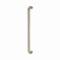 316 Satin Stainless Steel 25mm D-Bar Door Pull Handle - Bolt Fix - 450mm Centres