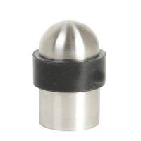 Commercial Floor Mounted Door Stop - 50 x 30mm - Polished Stainless Steel