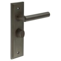 Dark Bronze Fire Rated Bathroom Door Handles - Richmond - Inner 2 - 200 x 55mm