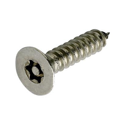 6-Lobe Pin Self Tapping Security Screws - 6 x 3/4" - T15 - Pack of 100