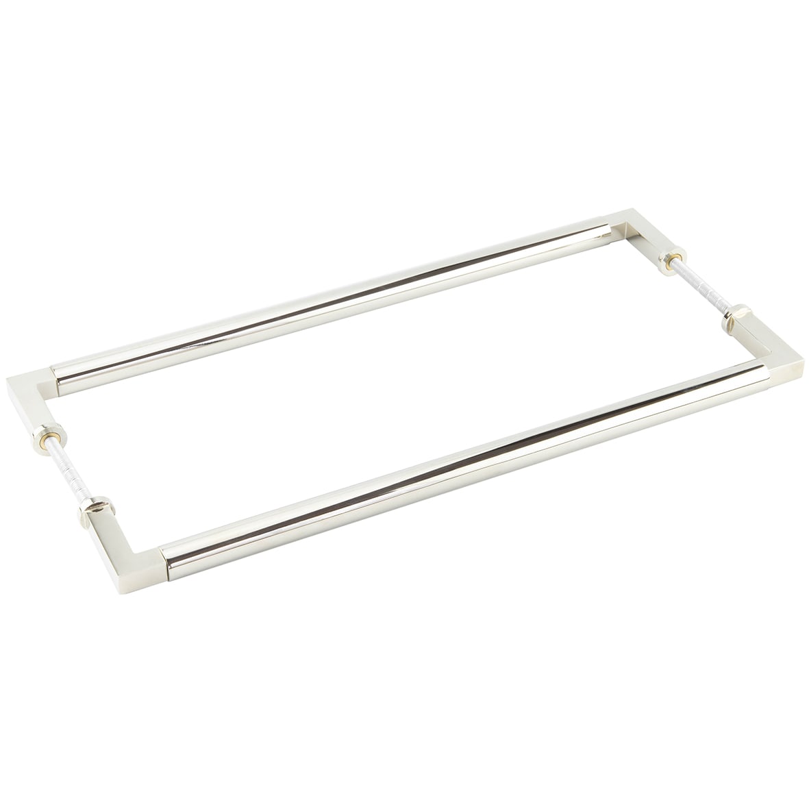 Polished Nickel 20mm D-Bar Door Pull Handle - B2B - 425mm c/c - Westminster Range
