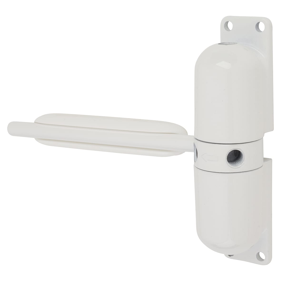 Spring Door Closer - Pull Side Mounting - White