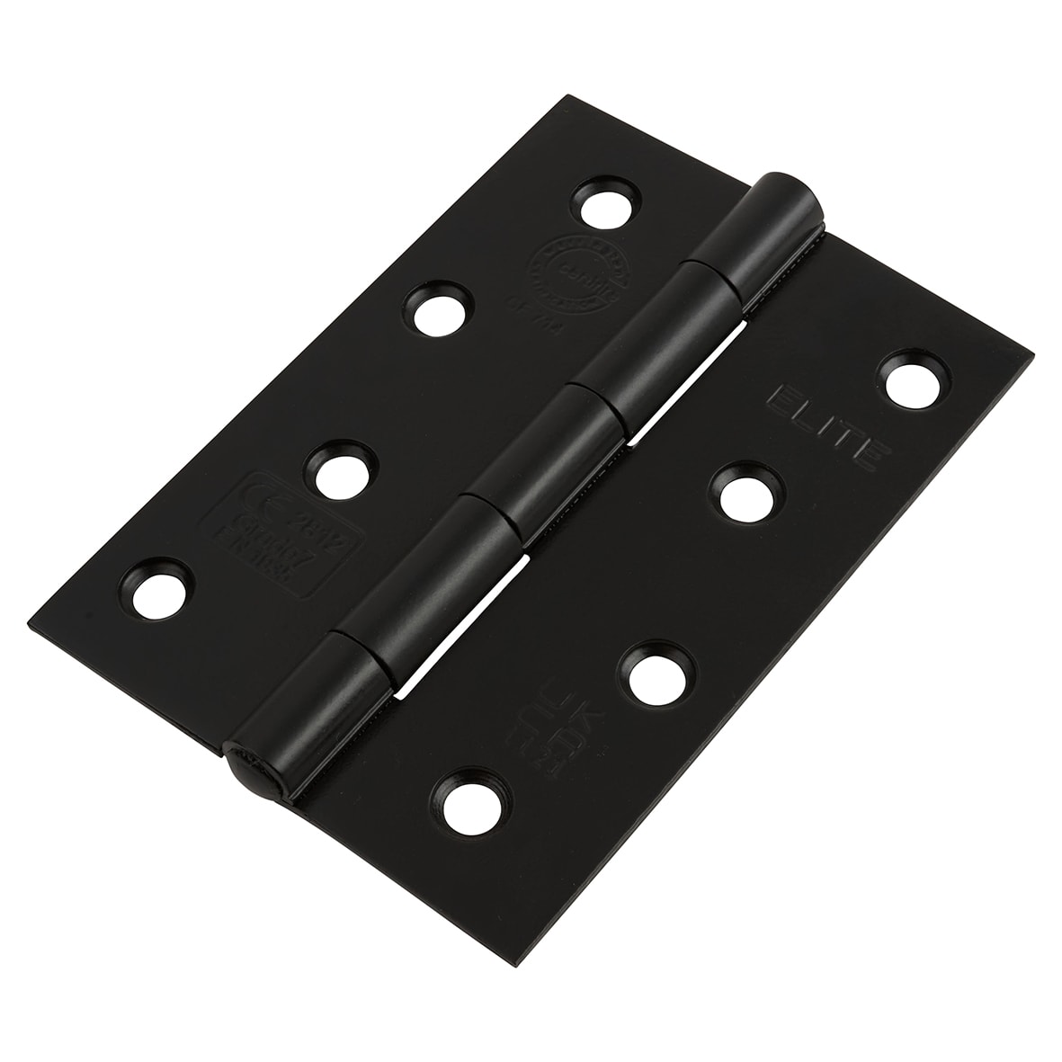 Steel Grade 7 Butt Fire Door Hinge - 100 x 70 x 2mm - Matt Black - Pair
