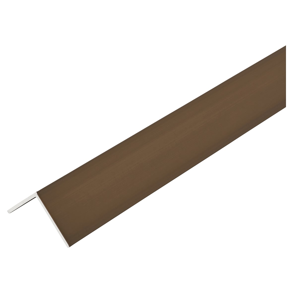 2000mm Aluminium Angle - Equal Sided - 25 x 25 x 1mm - Antique Brass