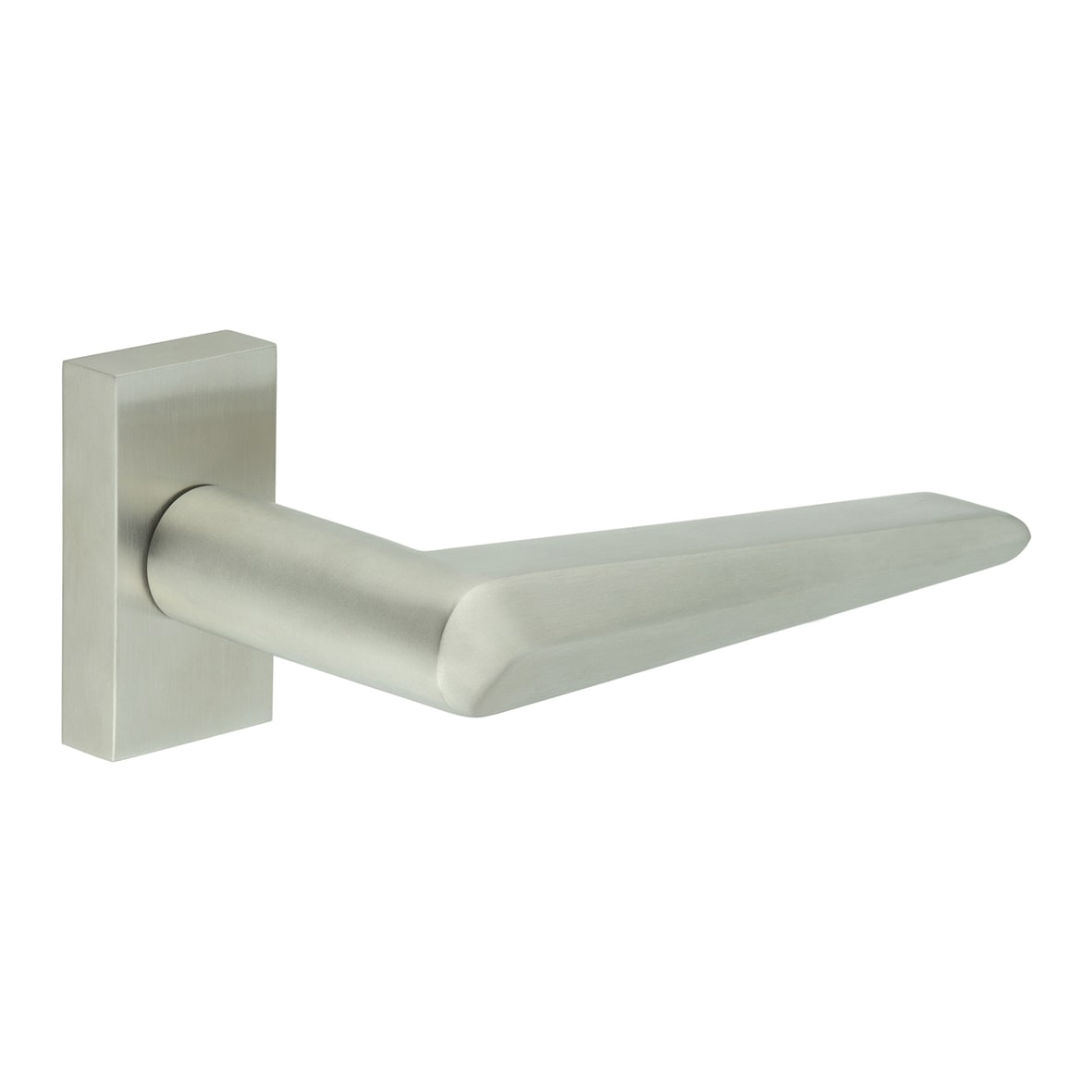 Satin Stainless Steel uPVC Multipoint Door Handles on Rectangular Rose - CR-107 Range